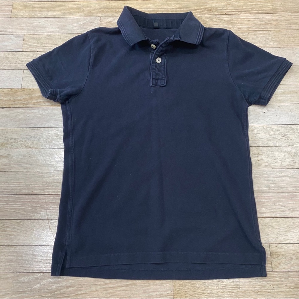 Muji heavy cotton polo shirt